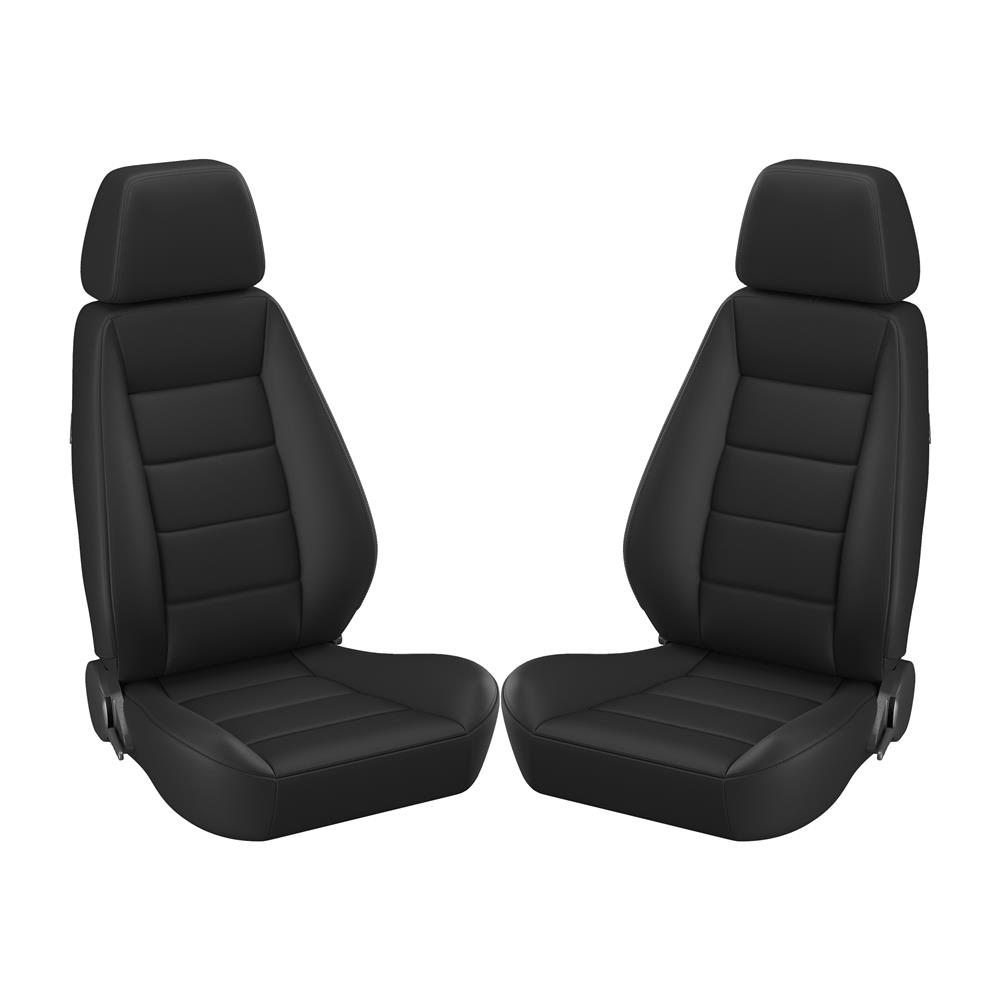 Black Cloth Corbeau Sport Seats