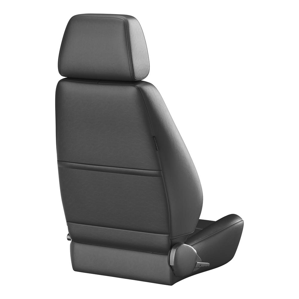 Black Corbeau Sport Vinyl Seat Pair