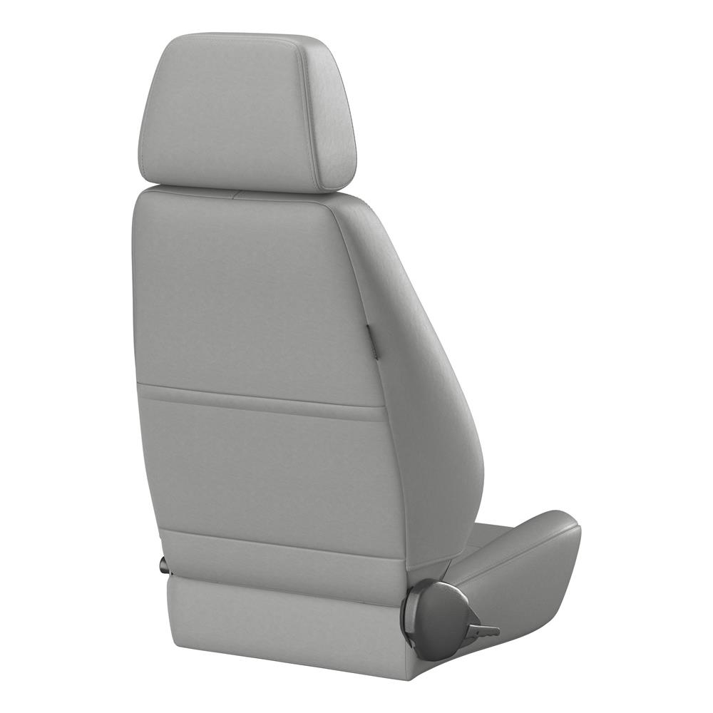 Gray Corbeau Vinyl Sport Seat Pair