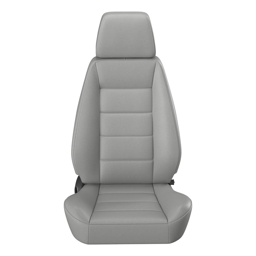 Gray Corbeau Vinyl Sport Seat Pair