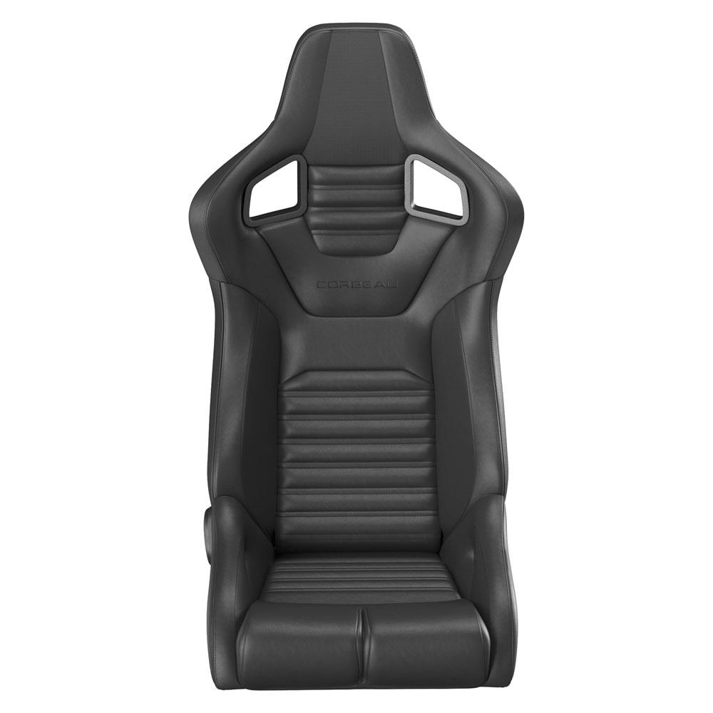 Corbeau Sportline RRB Reclining Seat Pair  - Black Vinyl/Carbon Vinyl