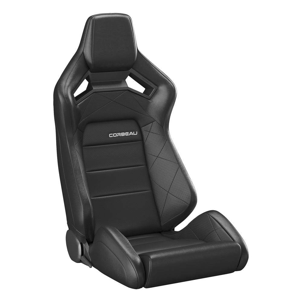 Corbeau  Sportline RRX Reclining Seat - Black W/ Black Insert