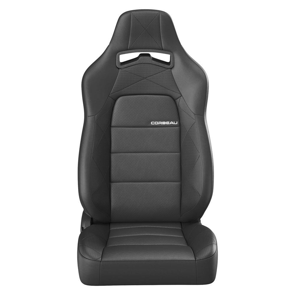 Corbeau Trailcat Seat Pair - Vinyl  - Black