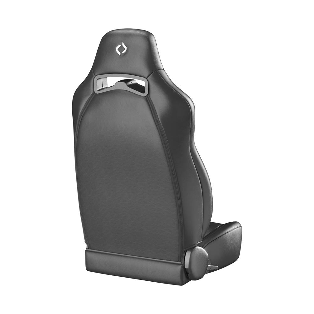 Corbeau Trailcat Seat Pair - Diamond Pattern  - Black Vinyl w/ Black Stitching