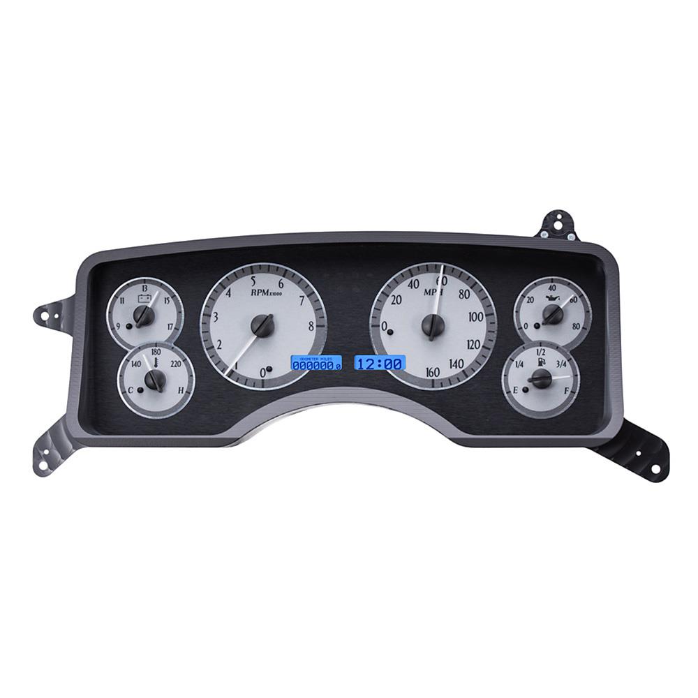 激レア　Havefungarage MCRSS SYSTEM TOP PLATE Dakota Digital VHX System Silver Alloy Style Face Red Display Ford