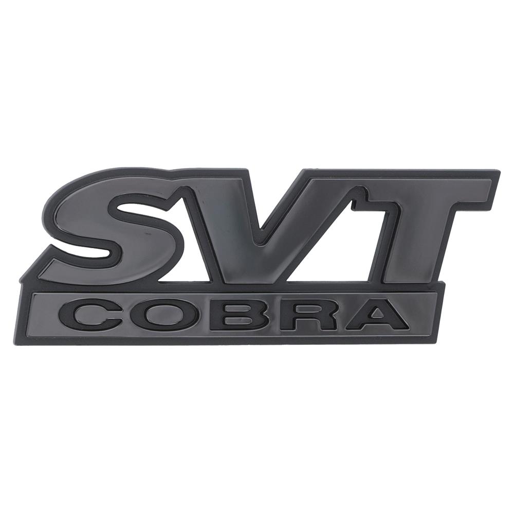 1999-2000 Mustang Cobra  SVT Trunk Emblem - Black Chrome