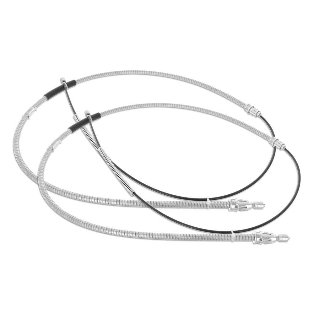 1983-92 Mustang Rear Parking Brake Cables for Drum Brakes - Pair