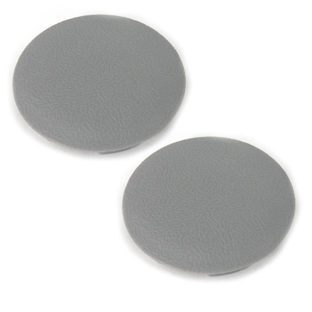 1987-93 Mustang Console Armrest Hinge Access Plug Kit  - Smoke Gray