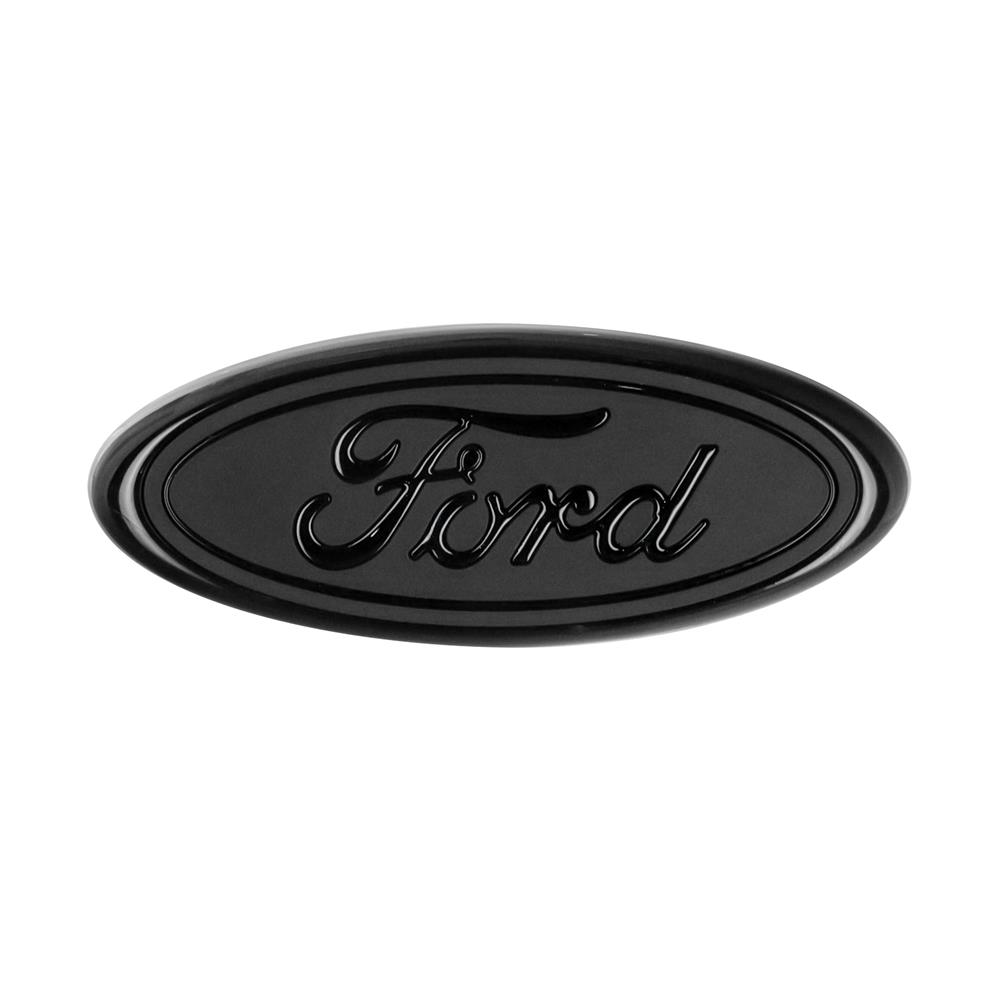 1983-93 Mustang Front Ford Oval Emblem  - Satin Black