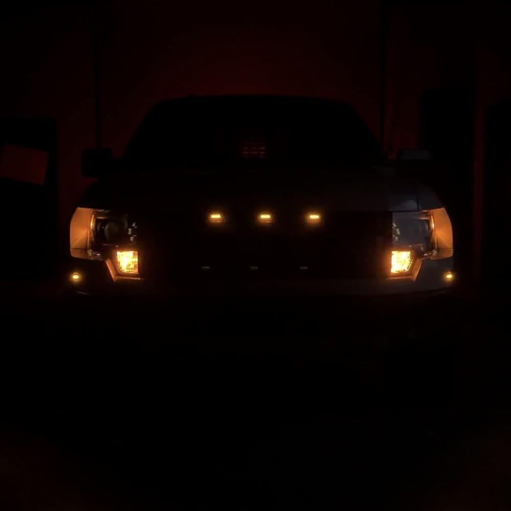 2010-14 F-150 Raptor LED Running Light & Grille Repair Bracket Kit  - Smoked
