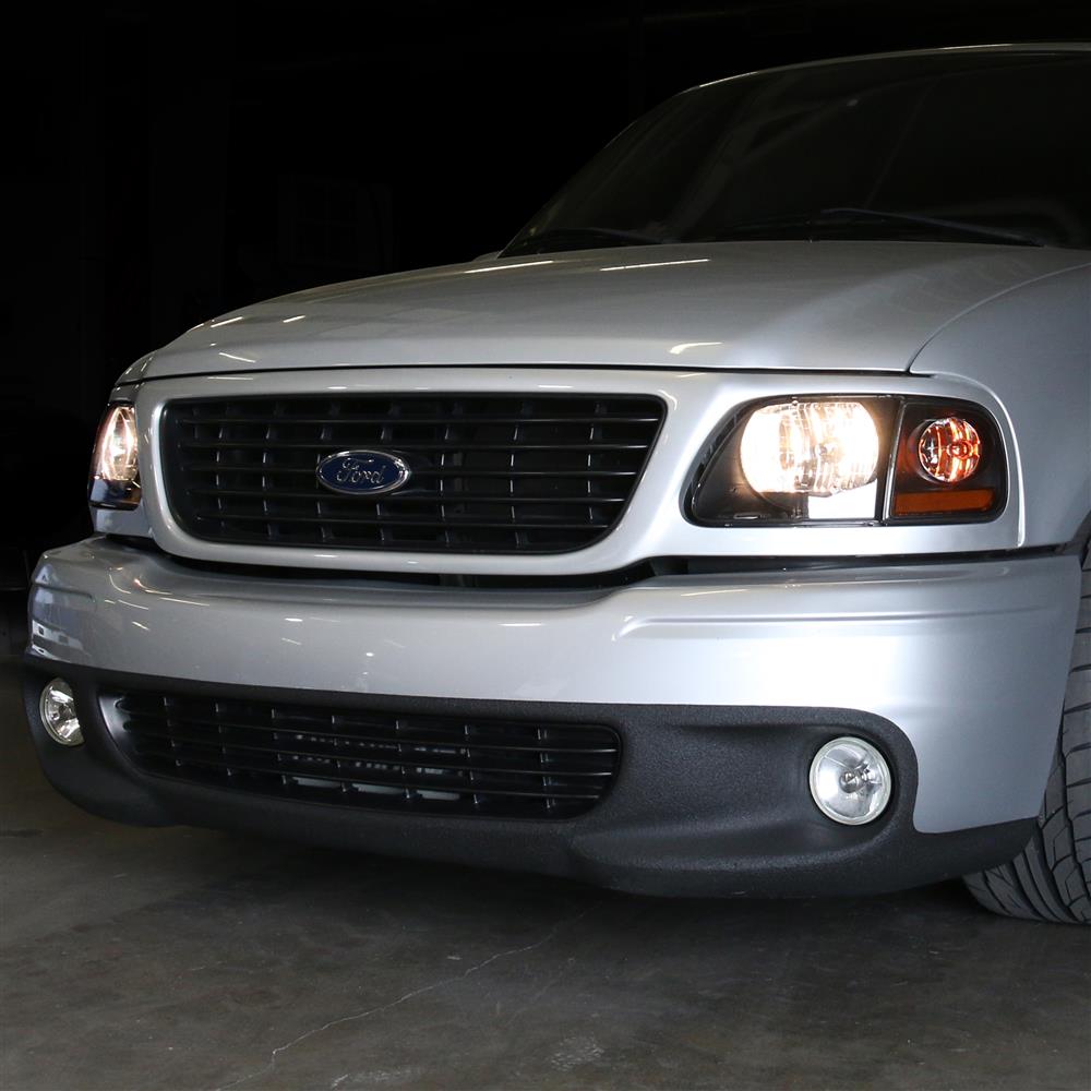 1999-04 F-150 SVT Lightning Smoked Ultra Clear Headlight Kit
