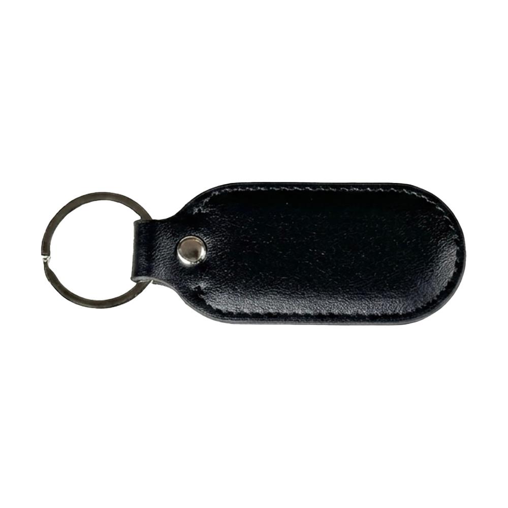 Ford Motorsport Stainless Steel & Leather Keychain