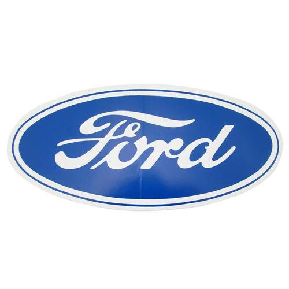 Ford Oval Decal - 3.5"X1.5"  - White Background