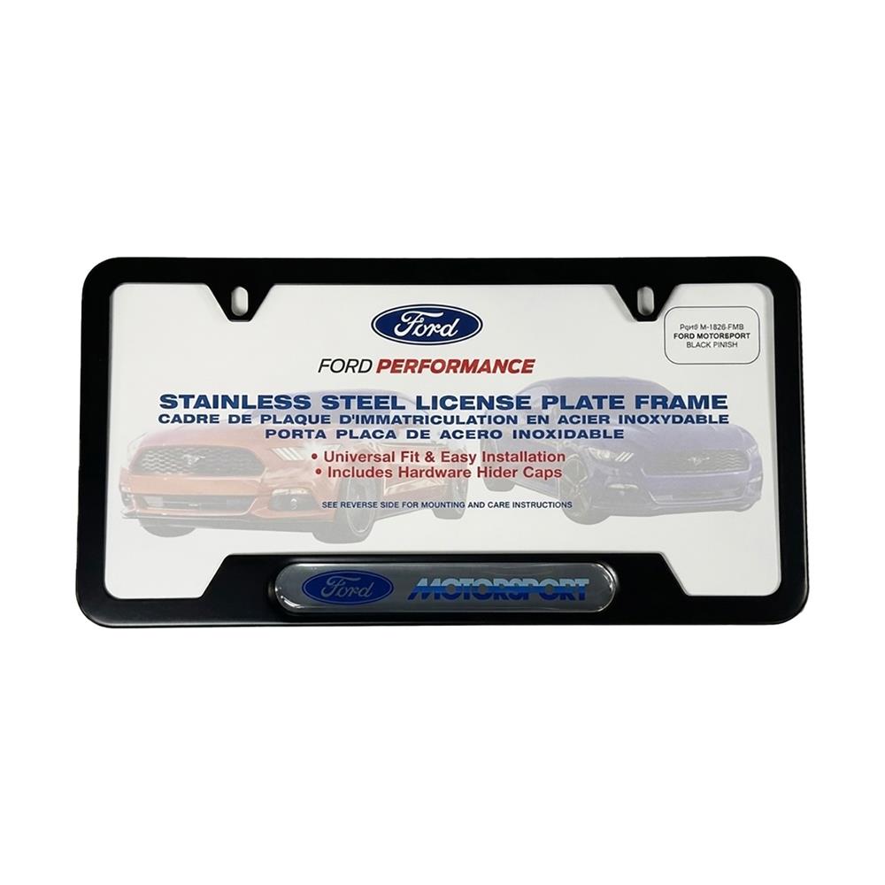 Ford Motorsport License Plate Frame  - Black