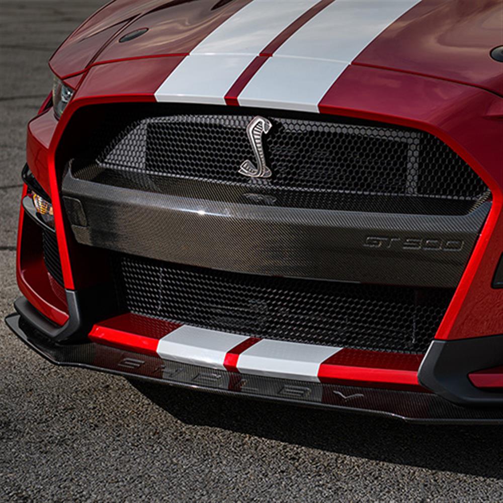 2020-2022 Mustang Ford Performance Shelby GT500 Front Bumper Insert - Carbon Fiber