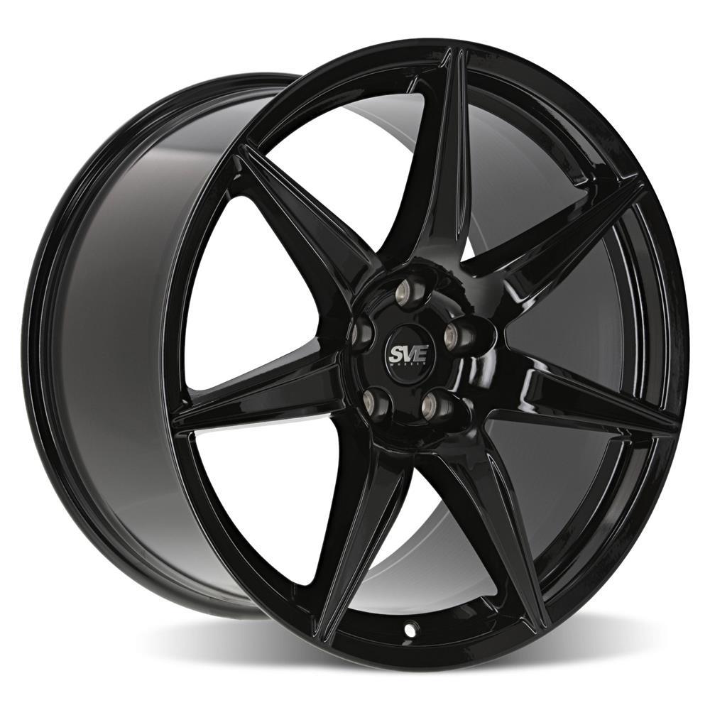 2020-2022 Mustang SVE CFX Forged Wheel Kit - 20x11/11.5 - Gloss Black - GT500