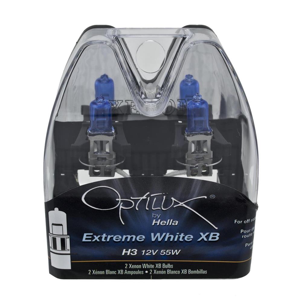 Hella Mustang H3 Optilux Extreme White Fog Light Bulbs (87-93) GT H71071312