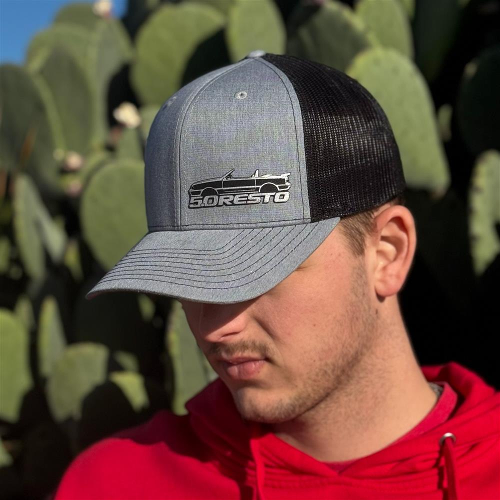 5.0 Resto Fox Body Silhouette Hat  - Gray & Black