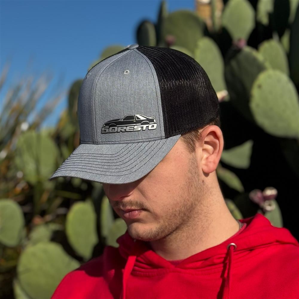 5.0 Resto Fox Body Silhouette Hat  - Gray & Black