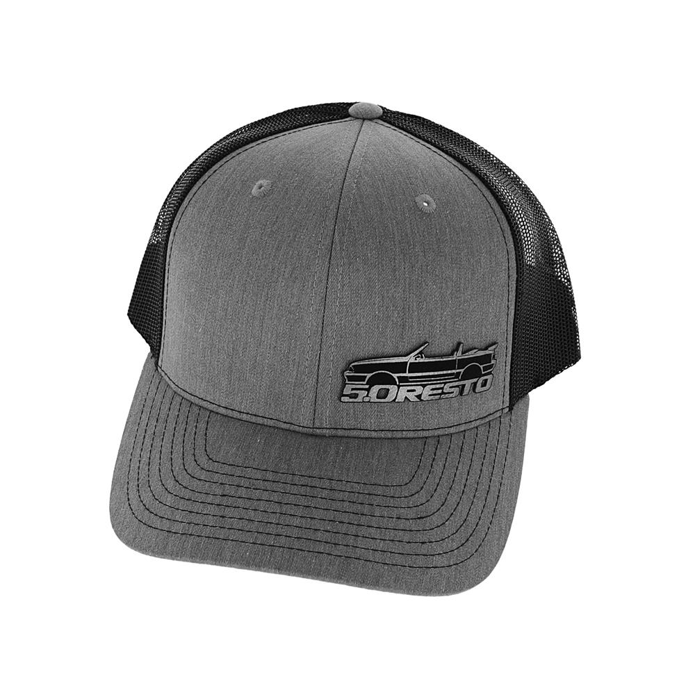 5.0 Resto Fox Body Silhouette Hat  - Gray & Black