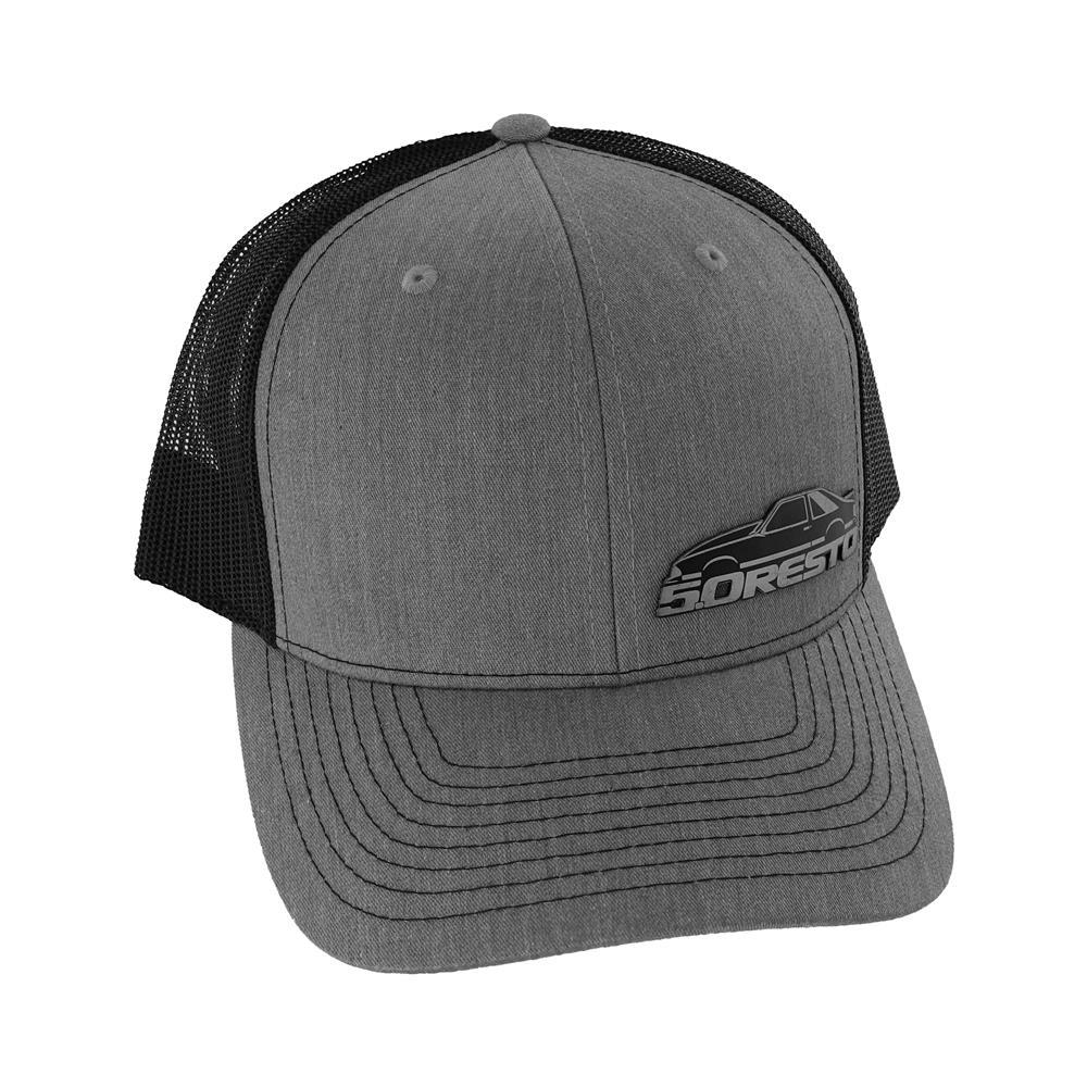5.0 Resto Fox Body Silhouette Hat  - Gray & Black