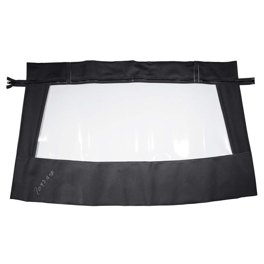 1983-90 Mustang Kee Convertible Glass Window w/ Stayfast Cloth  - Black