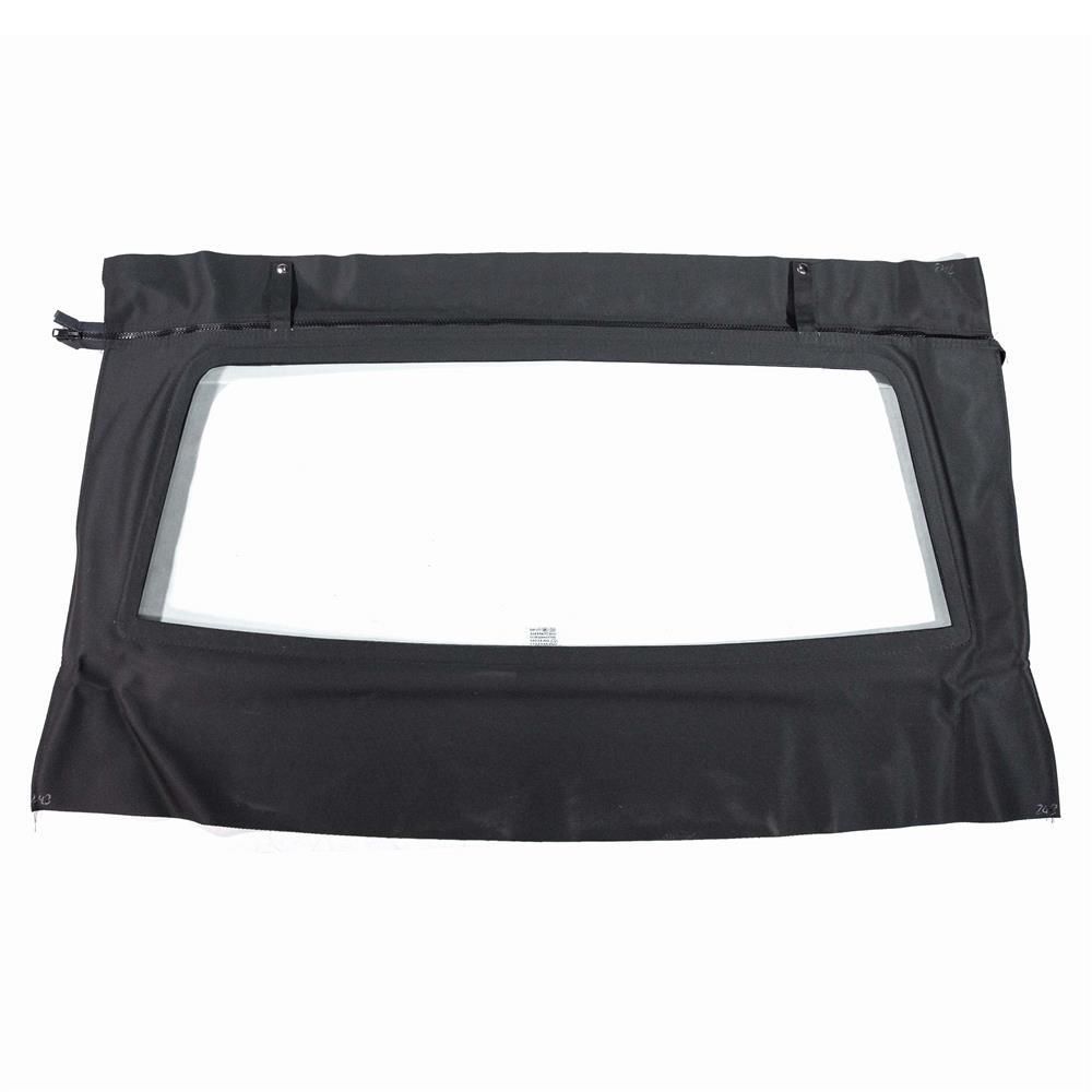 1983-90 Mustang Kee Convertible Glass Window w/ Stayfast Cloth  - Black