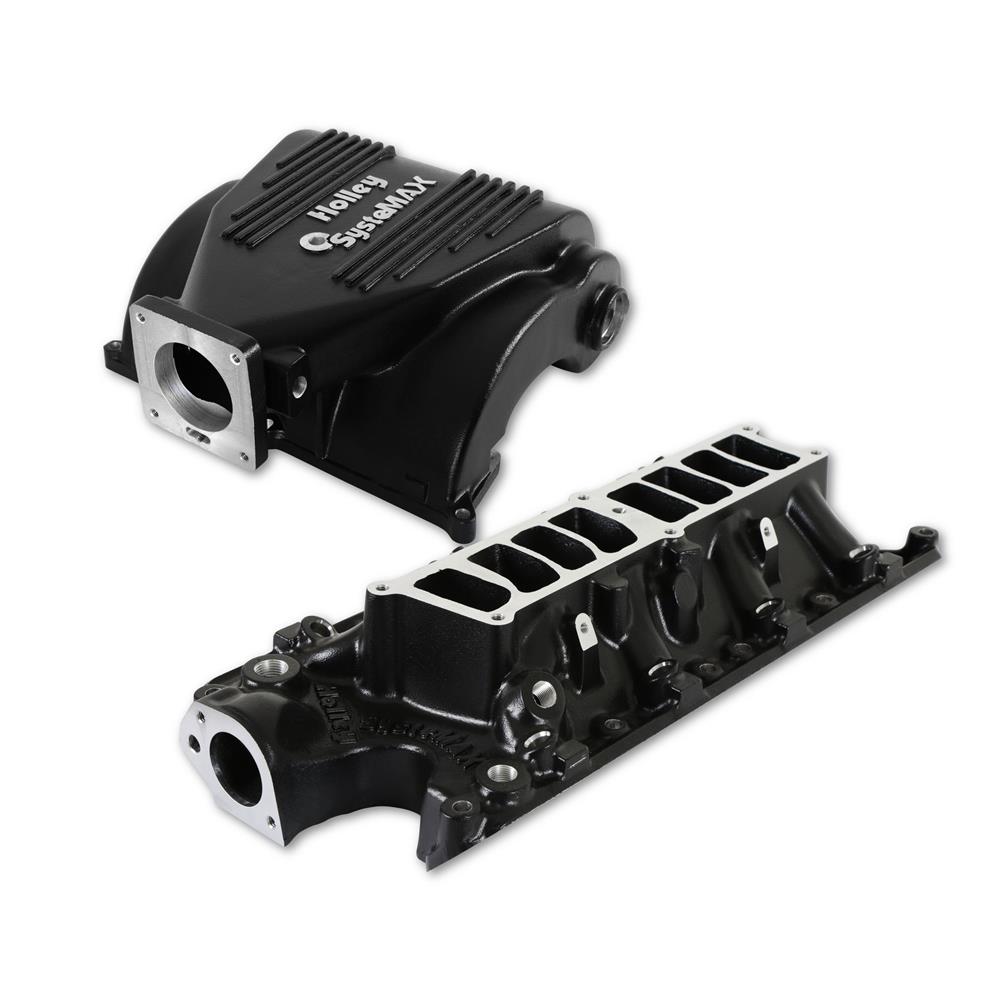Mustang Holley SysteMAX Intake Manifold Kit - Black | 86-93