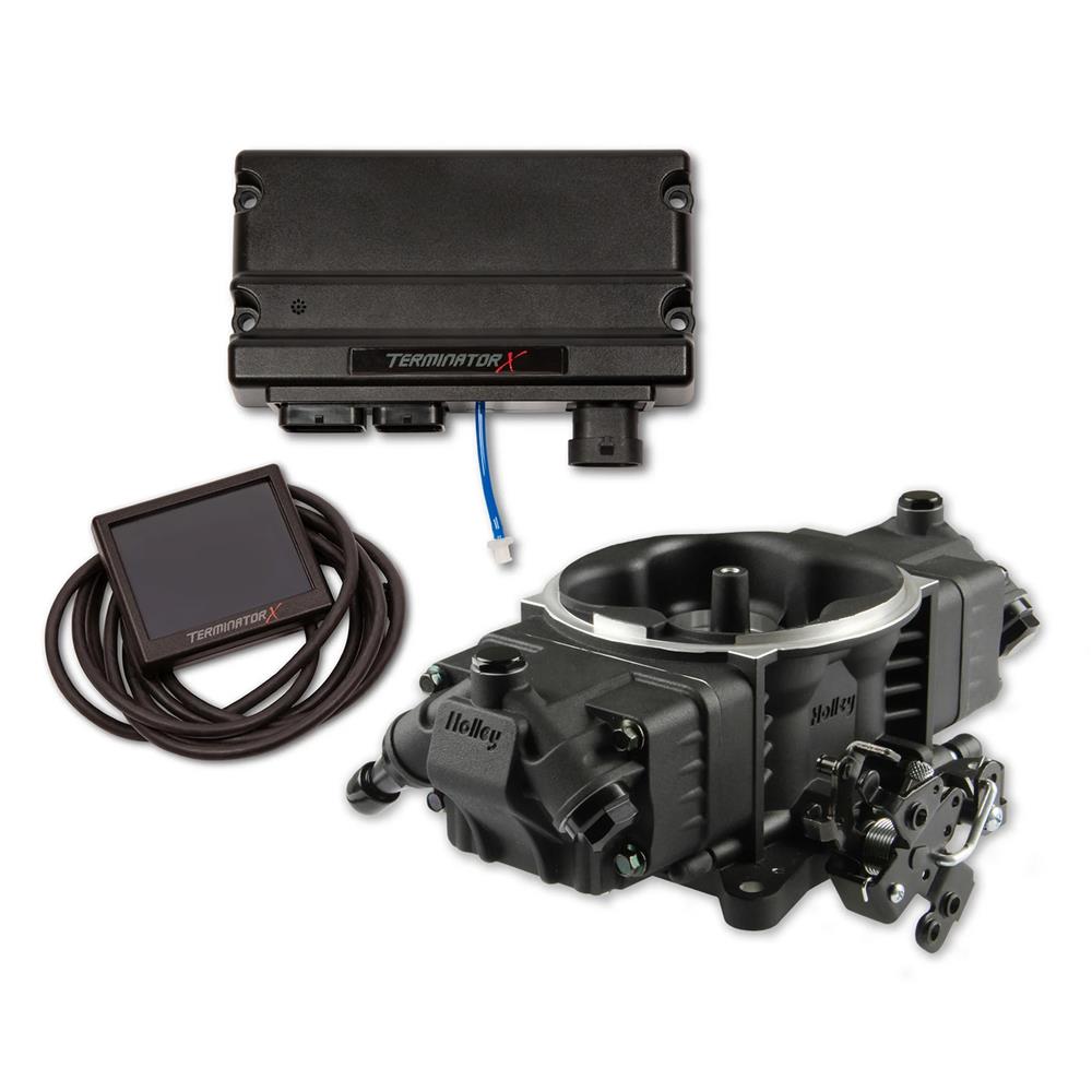 1979-85 Mustang Holley Terminator X Stealth 4150  - Black