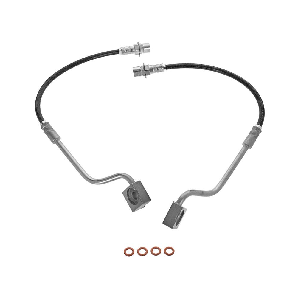 1987-93 Mustang J&M Front Stainless Steel Brake Hoses
