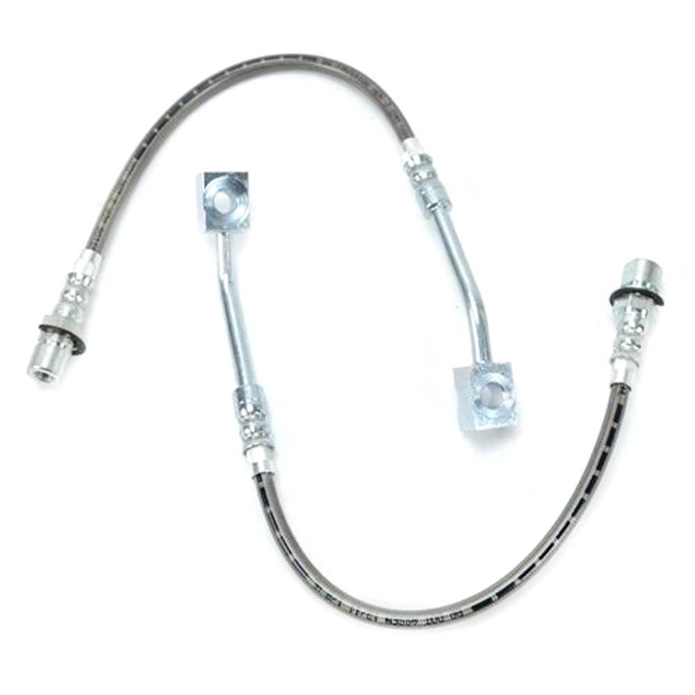 1999-04 Mustang J&M Front Stainless Steel Brake Hoses V6/GT/Cobra