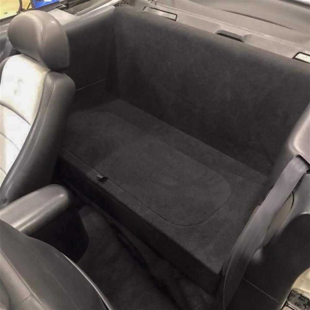 1994-04 Mustang K Dezines Rear Seat Delete  - Black Convertible