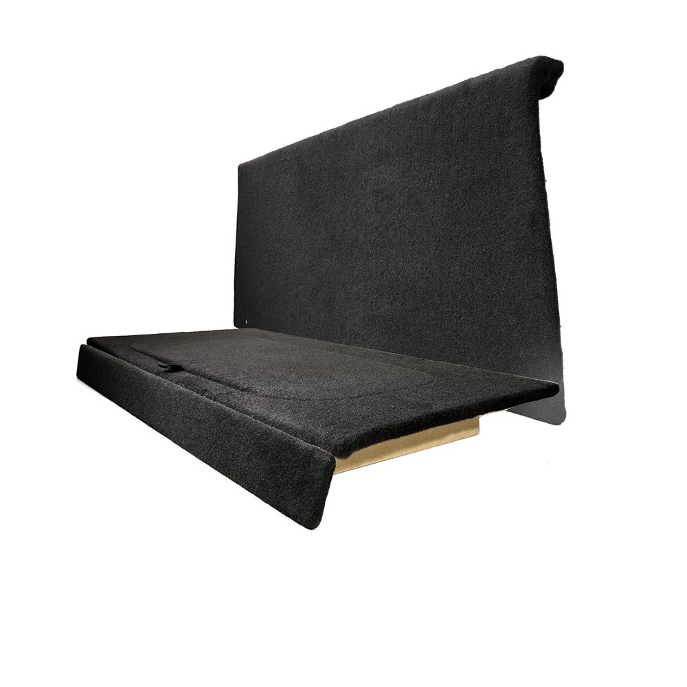 1994-04 Mustang K Dezines Rear Seat Delete  - Black Convertible