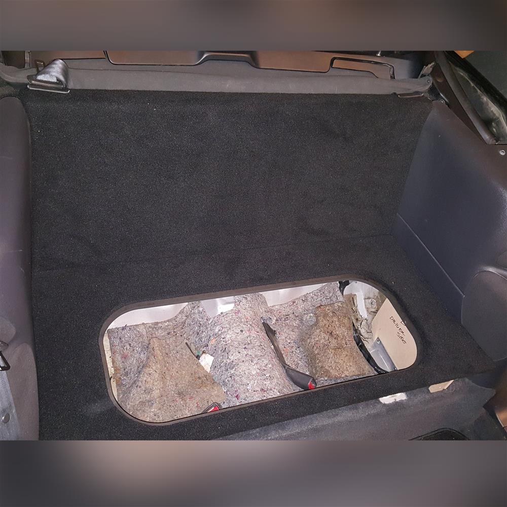 1994-04 Mustang K Dezines Rear Seat Delete  - Black Convertible