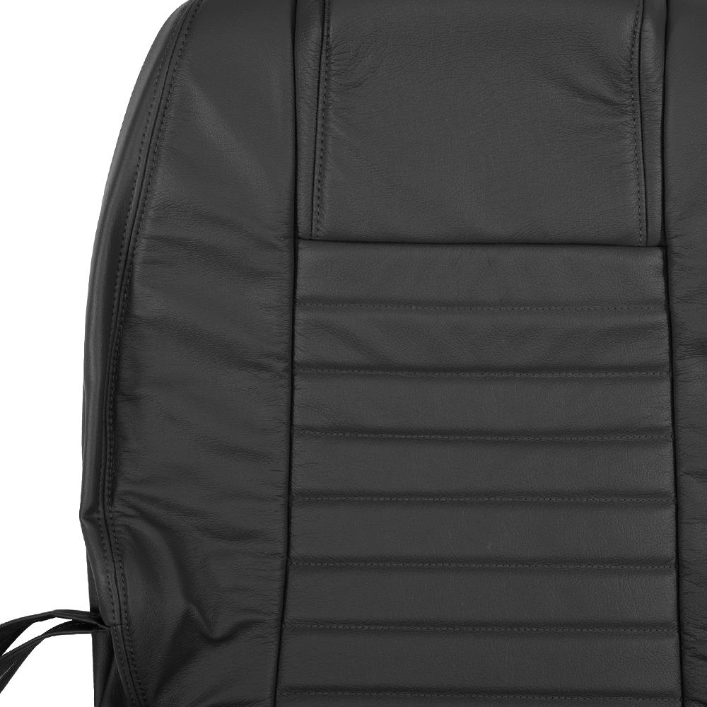 2005-09 Mustang Katzkin Seat Upholstery - Leather - Non Side-Impact Airbag - Black GT/V6 Coupe