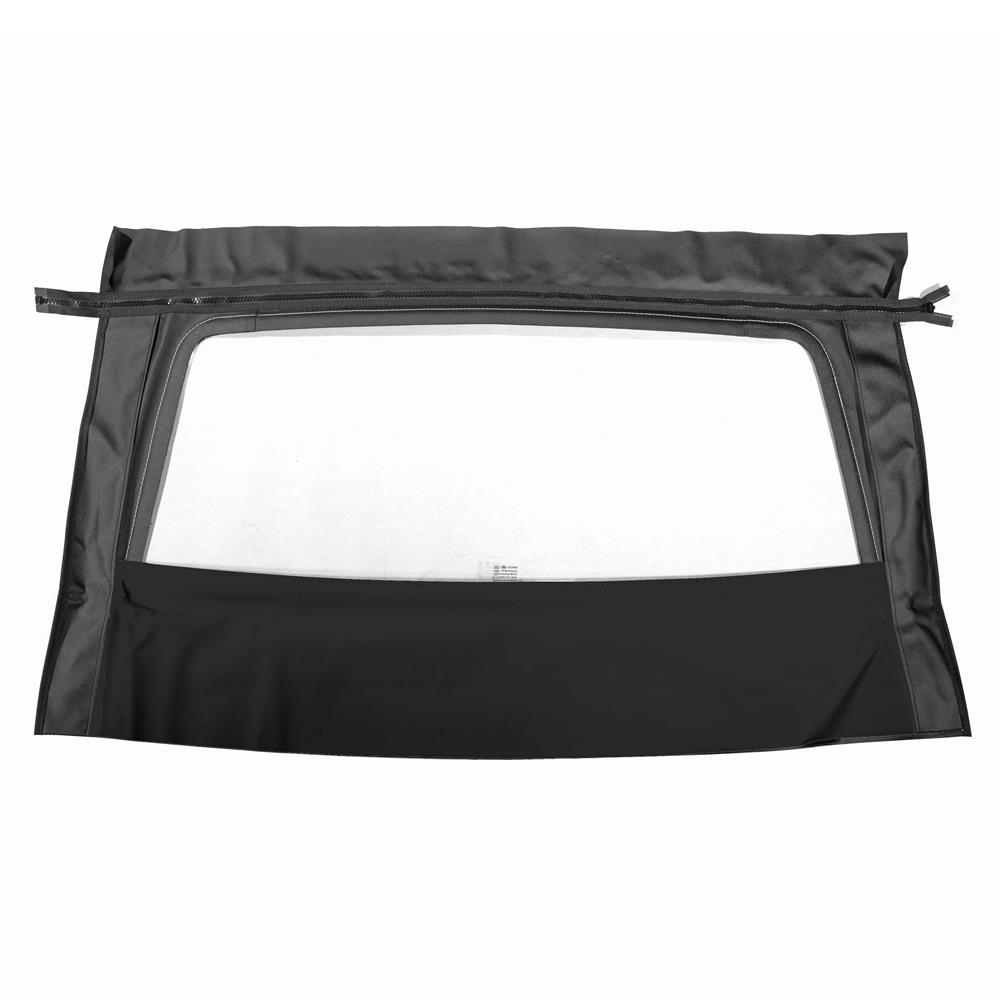 1993 Mustang Kee Convertible Glass Window w/ Stayfast Cloth - Black