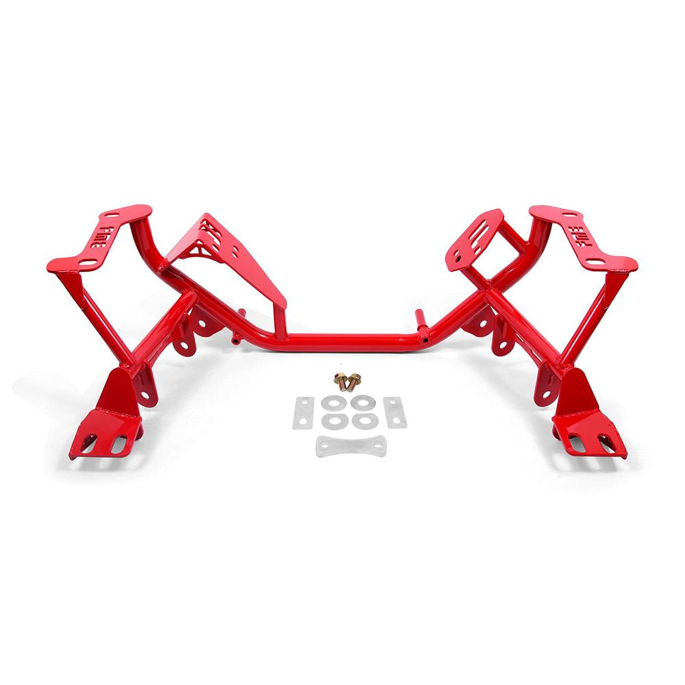 1979-04 Mustang BMR Tubular K-Member- Pushrod - Red 5.0/5.8