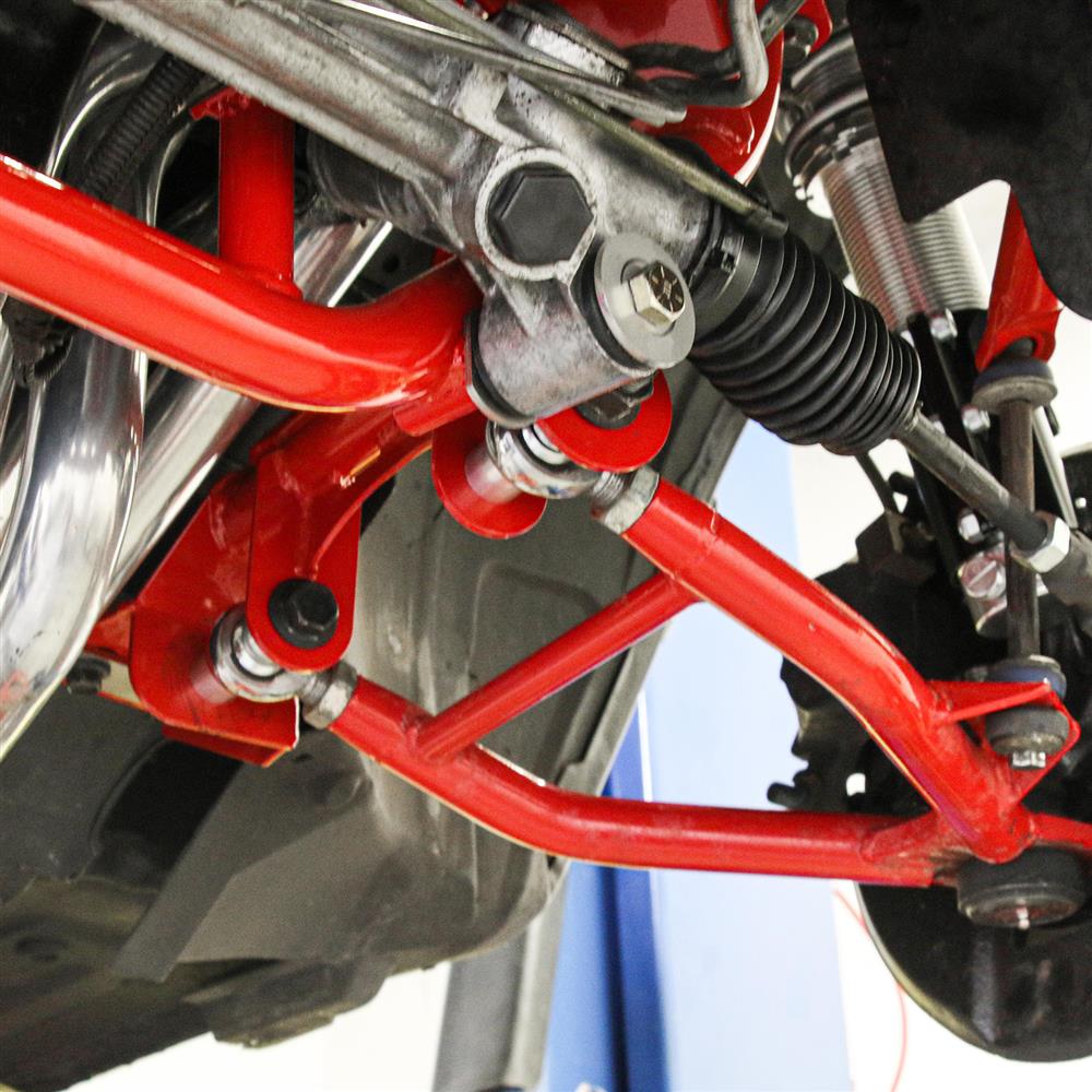 1979-04 Mustang BMR Tubular K-Member- Pushrod - Red 5.0/5.8
