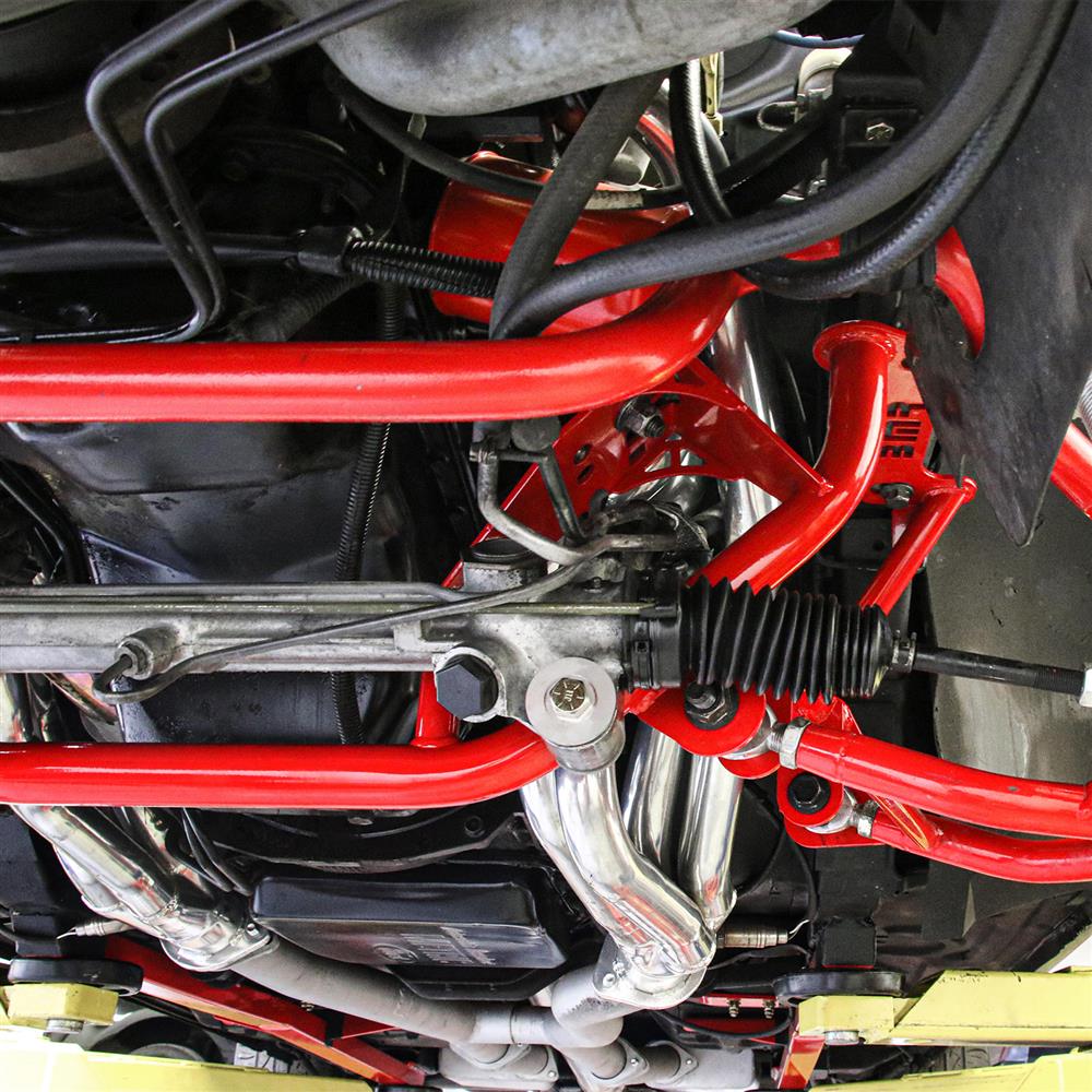 1979-04 Mustang BMR Tubular K-Member- Pushrod - Red 5.0/5.8