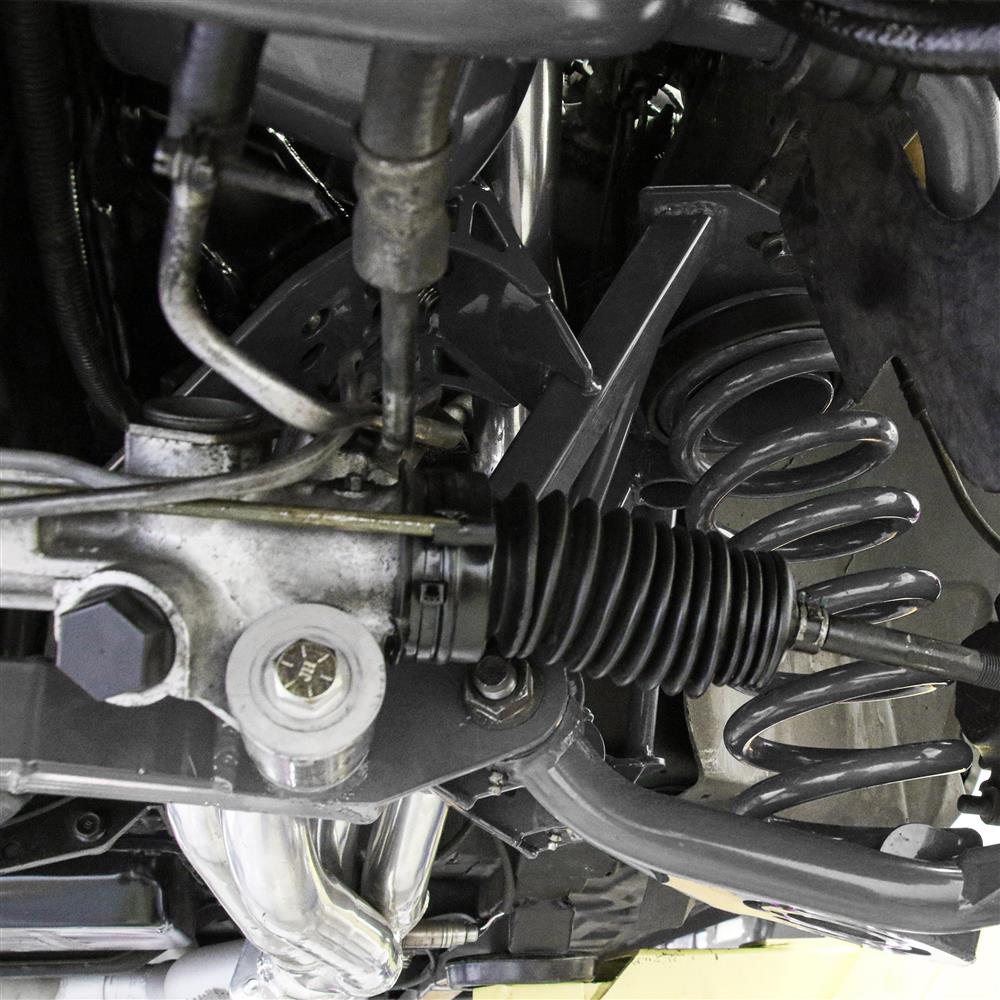 1979-04 Mustang BMR Premium Tubular K-Member With Spring Perches   - Pushrod - Black Hammertone 5.0/5.8
