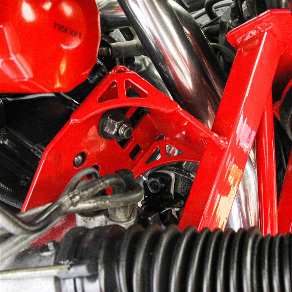 1979-04 Mustang BMR Premium Tubular K-Member With Spring Perches  - Pushrod - Red 5.0/5.8