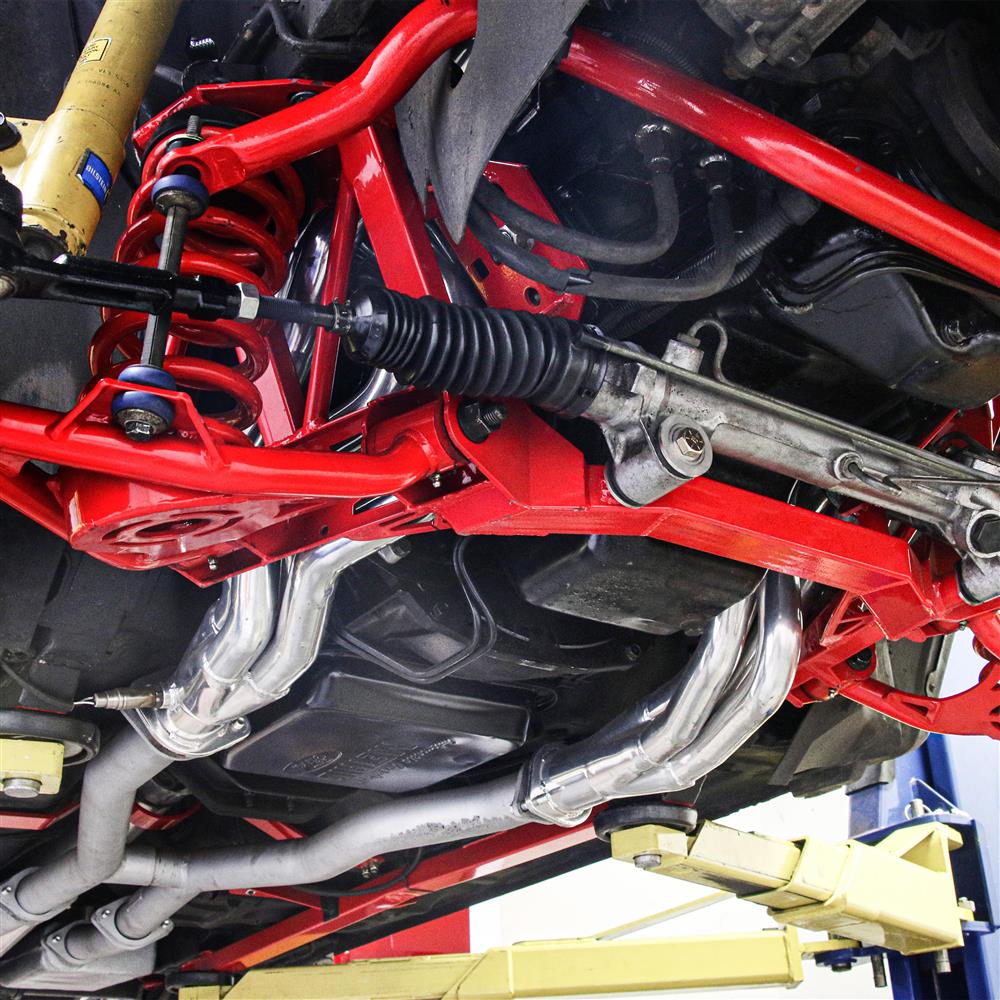 1979-04 Mustang BMR Premium Tubular K-Member With Spring Perches  - Pushrod - Red 5.0/5.8