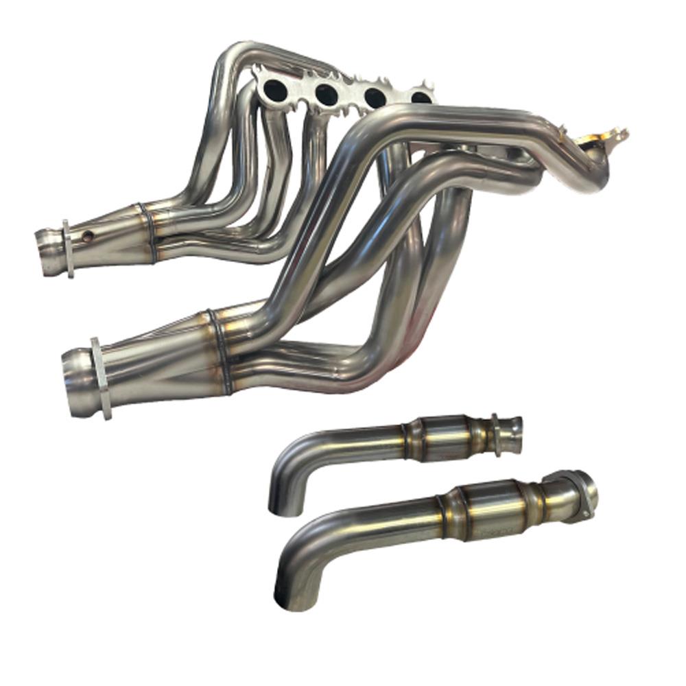 2024-2025 Mustang 5.0 Kooks 1-7/8" Long Tube Headers - Green Catted - Stainless