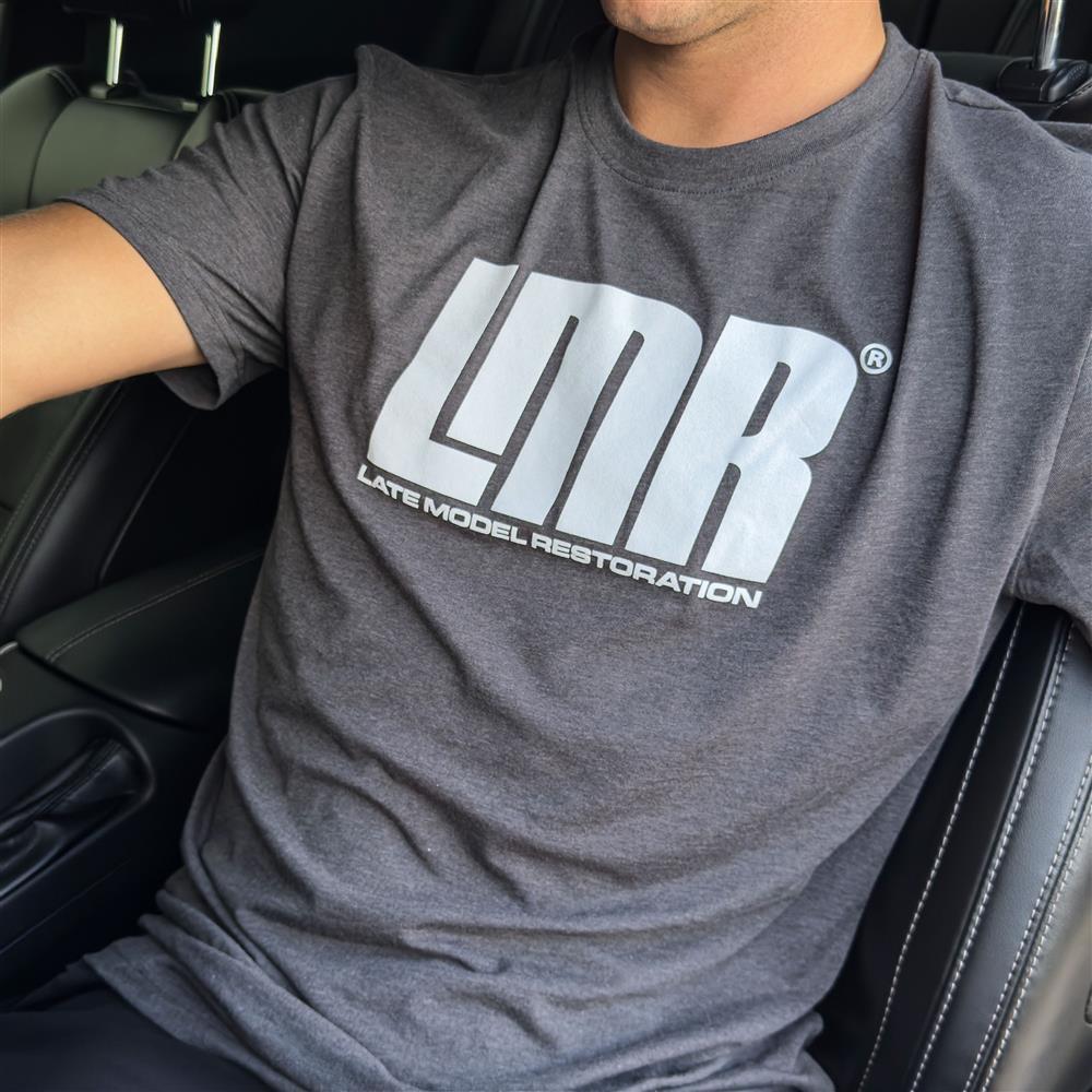 LMR Brand Logo T-Shirt  - Heather Charcoal