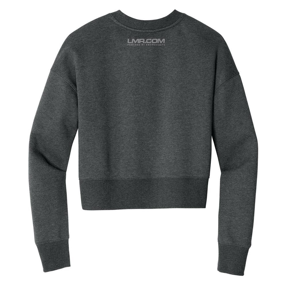 LMR Women's Cropped Crew Fleece  - Heathered Charcoal