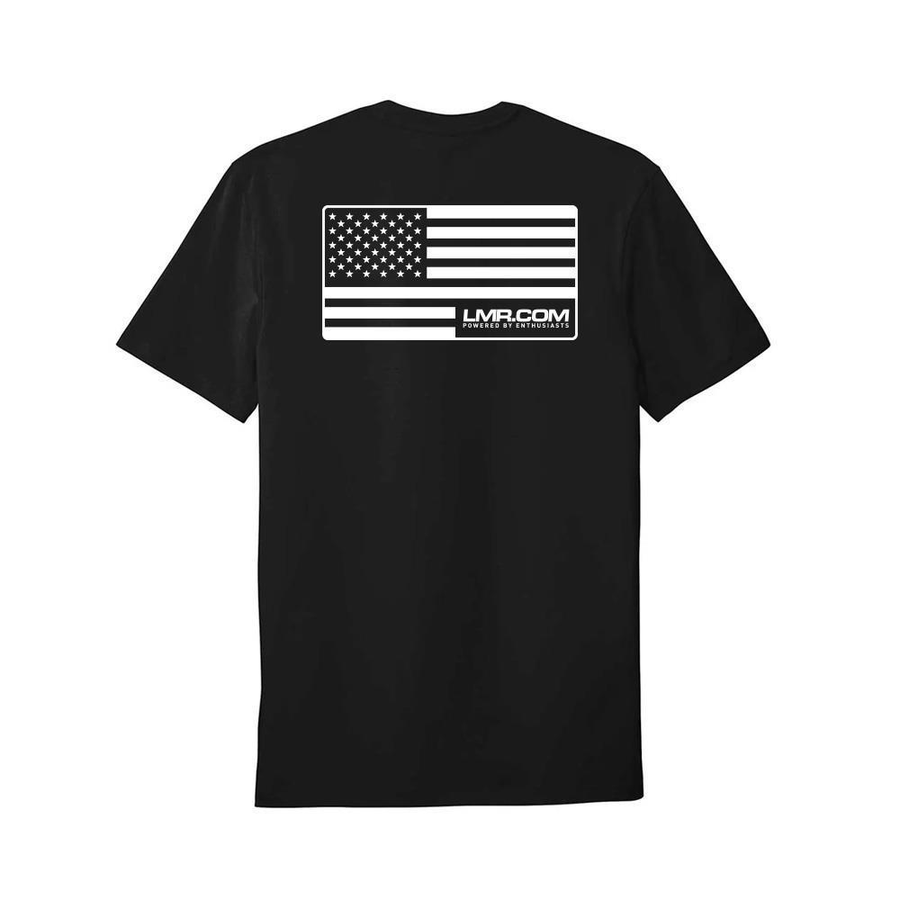 LMR USA T-Shirt  - Black
