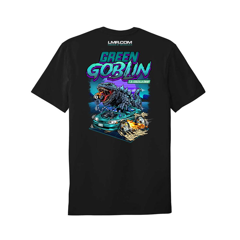 Goblin ゴブリン Tシャツ Green Goblin Fox Body Godzilla Swap T-Shirt - Small - Black