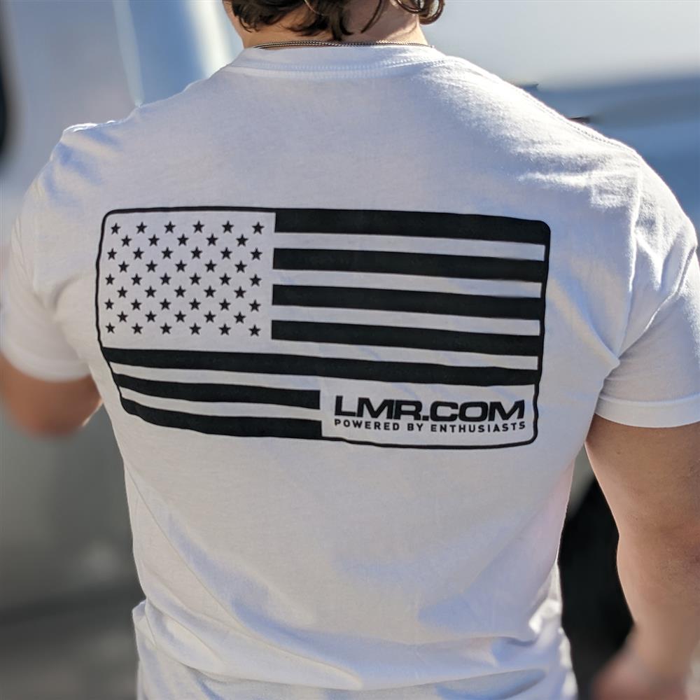 LMR USA Flexfit T-Shirt - Medium - White