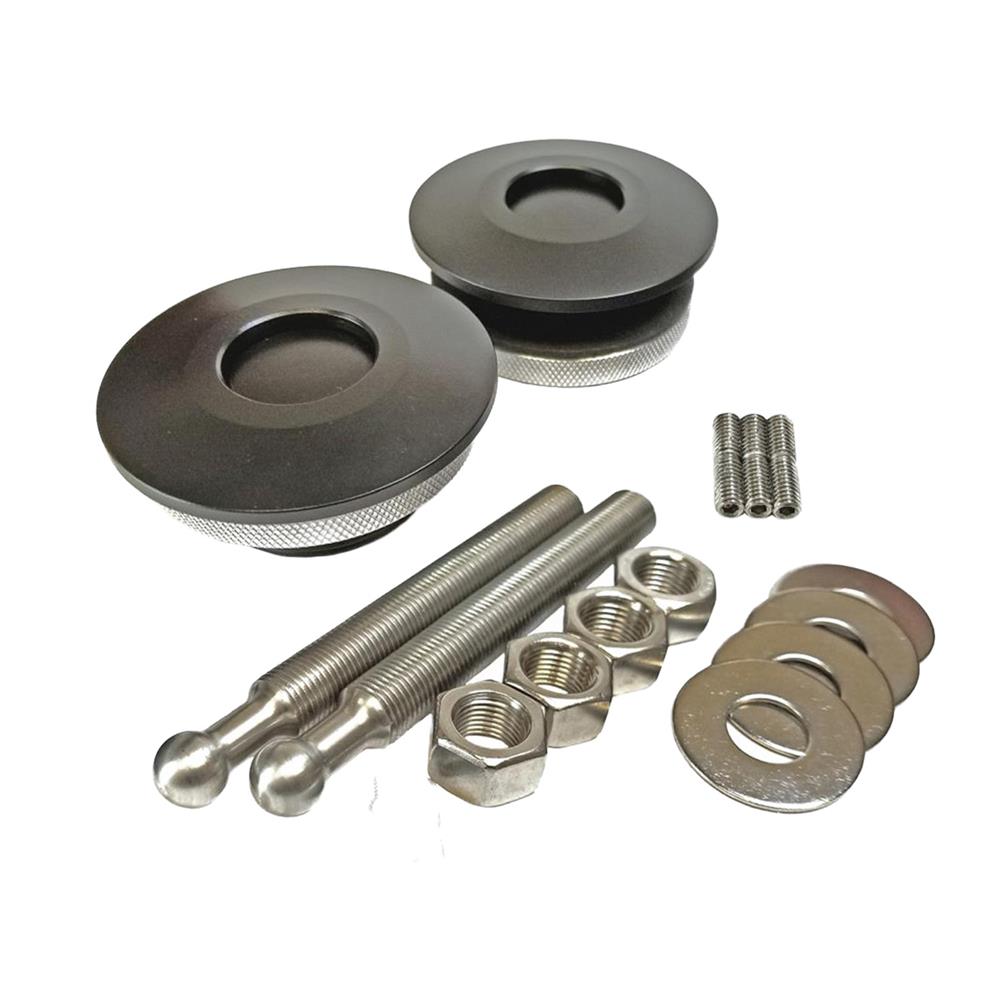 Quik-Latch 2.5" Low Profile Hood Pins  - Black
