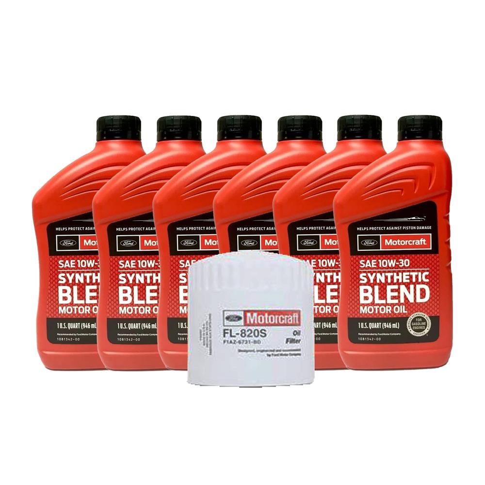 1992-1996 Bronco Motorcraft Oil Change Kit - 10W-30 (With Oil Cooler)